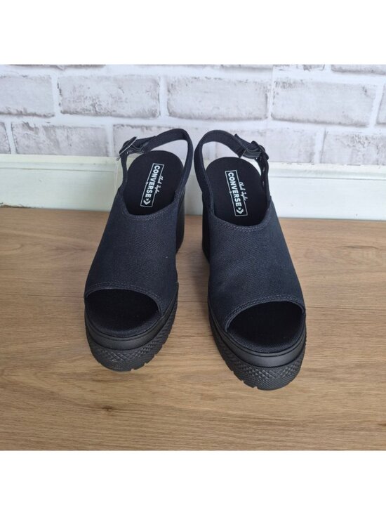 ⭐Converse Chuck 70 De Luxe Heel Platform Sz 5.5 Men\'s shoes Sandal Black A12567F main image 2